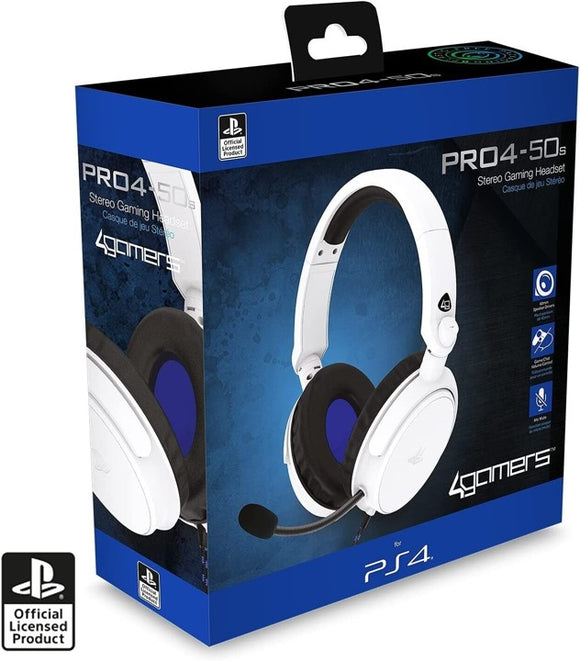 4GAMERS PRO4-50S WIRED HEADSET - WHITE