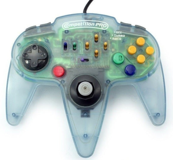 N64 COMPETITION PRO CONTROLLER - TRANSPARENT