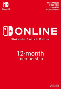 NINTENDO SWITCH 12 MONTH MEMBERSHIP