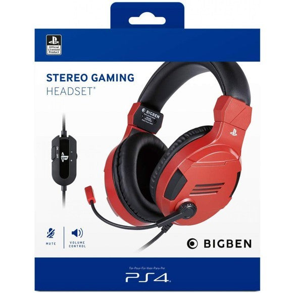 SONY OFFICIAL HEADSET - RED